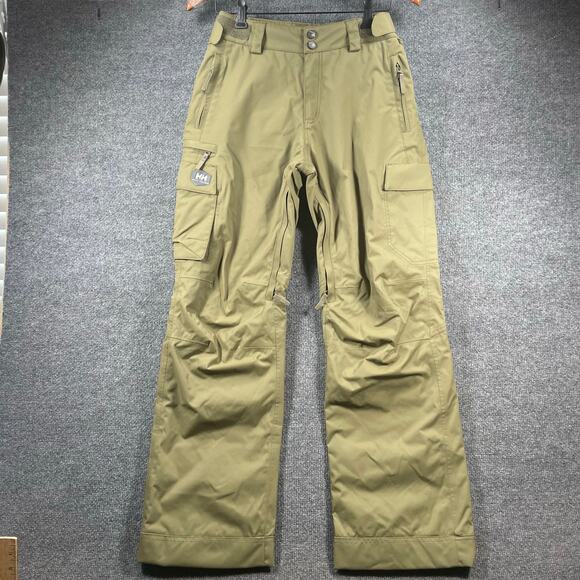 Helly Hansen Helly Tech Waterproof Ski Pants Men's Small Green Performance Cargo - Picture 1 of 14